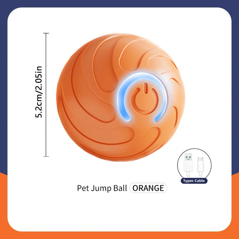Balle électronique interactive USB – Jouet rebondissant pour chat & chiot