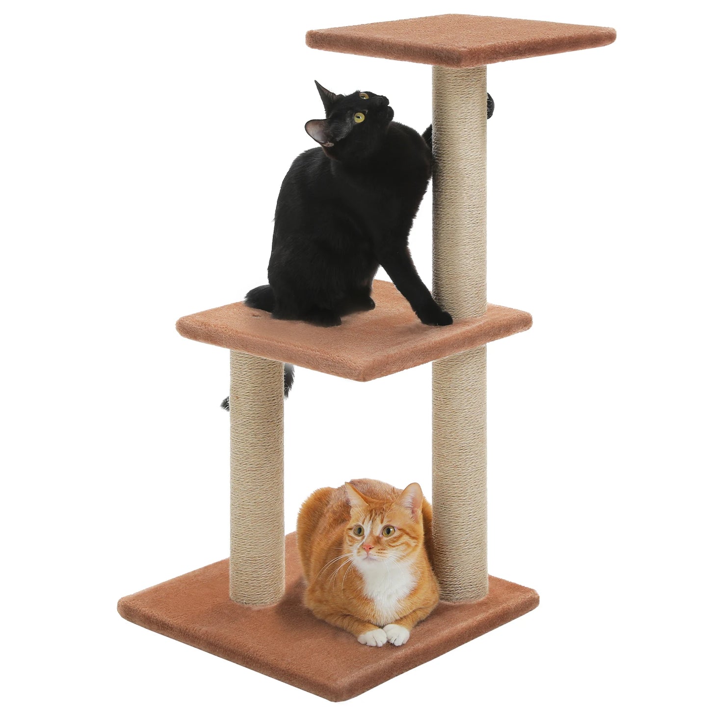 Arbre à chat gris pour intérieur – Tour d’activité avec hamac & griffoirs