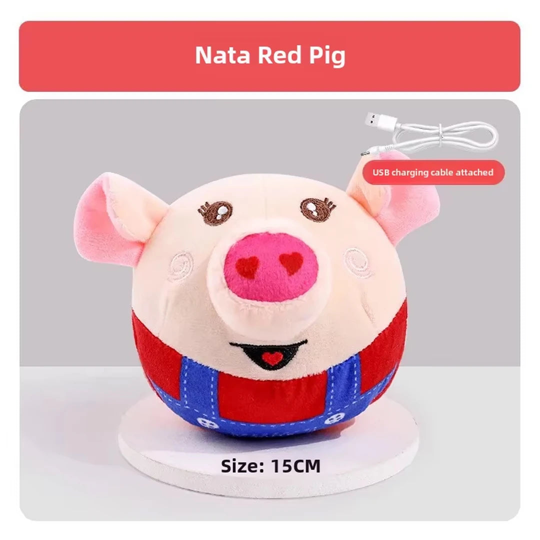 Balle interactive électrique chien – Peluche Rebondissante USB rechargeable
