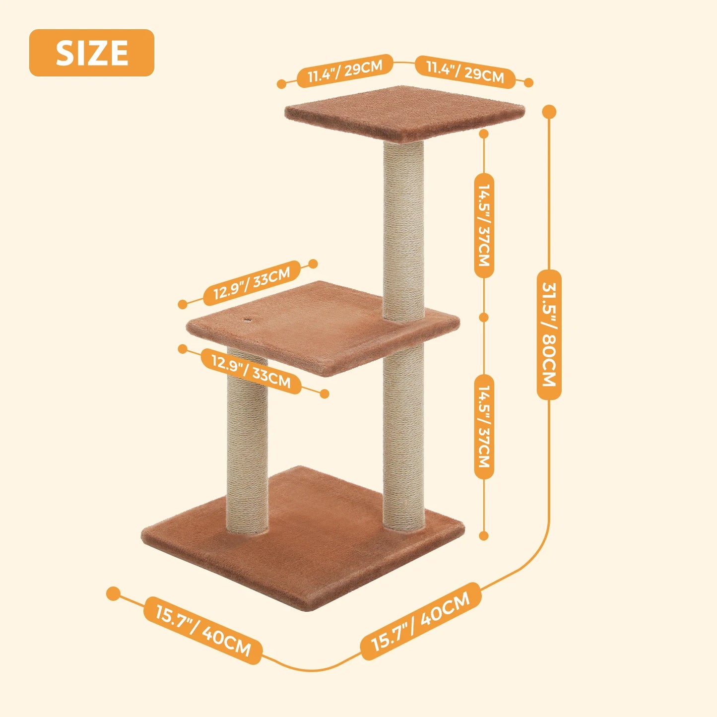 Arbre à chat gris pour intérieur – Tour d’activité avec hamac & griffoirs