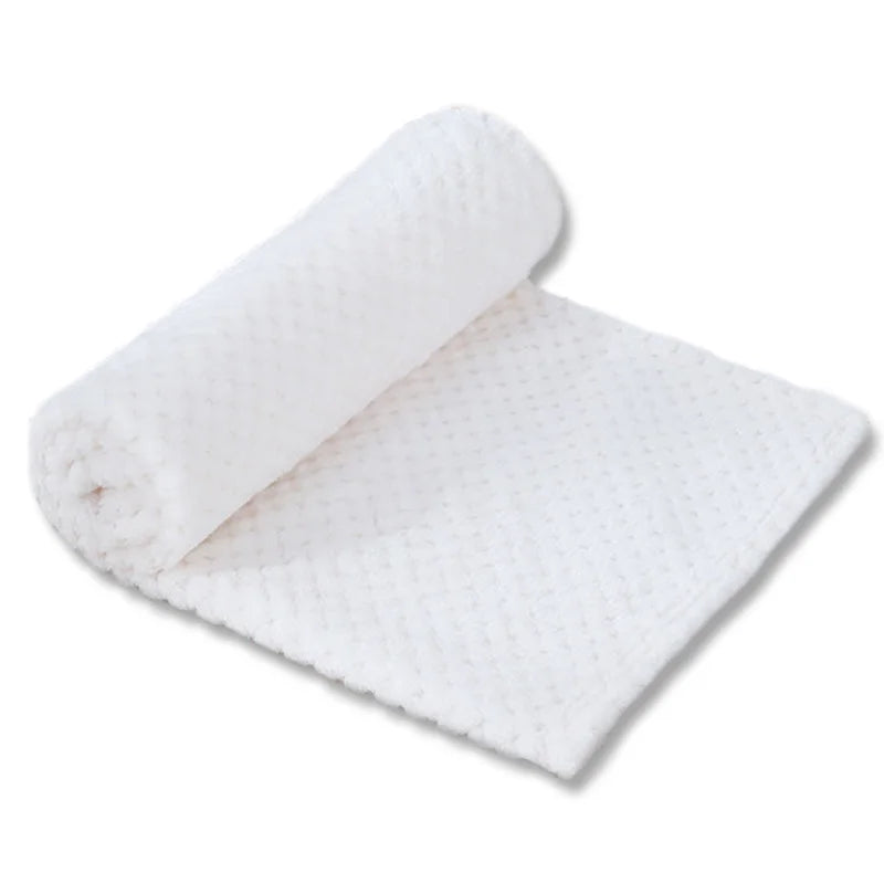 Couverture douce en peluche pour chien & chat – Plaid chaud lavable couleur unie