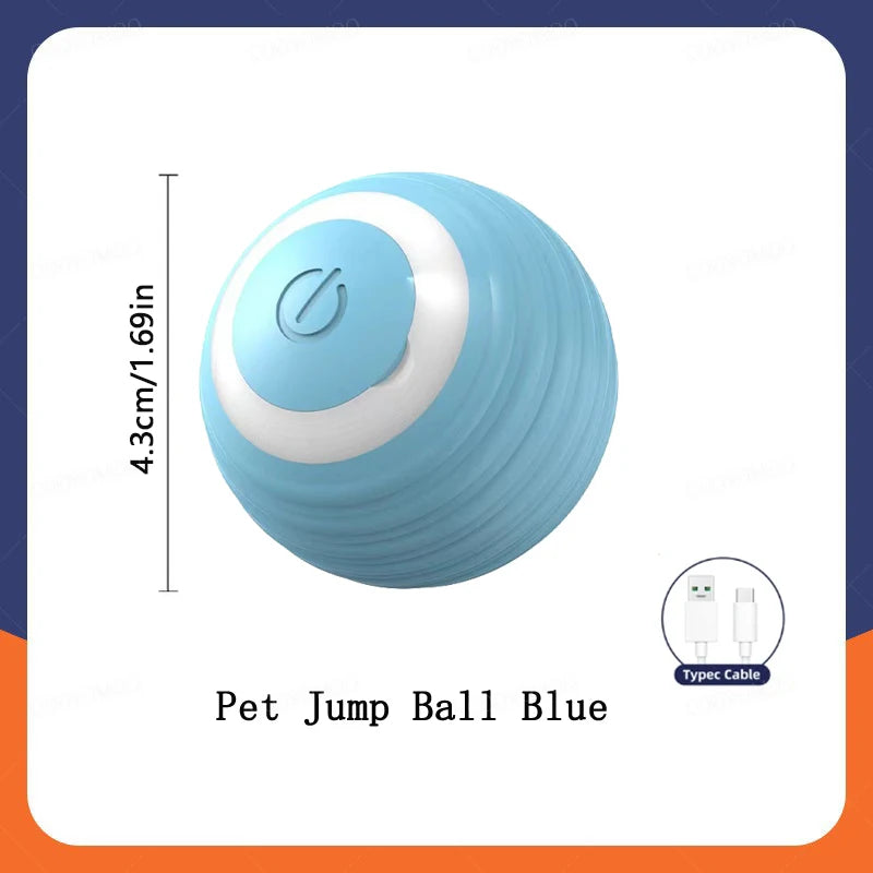 Balle électronique interactive USB – Jouet rebondissant pour chat & chiot