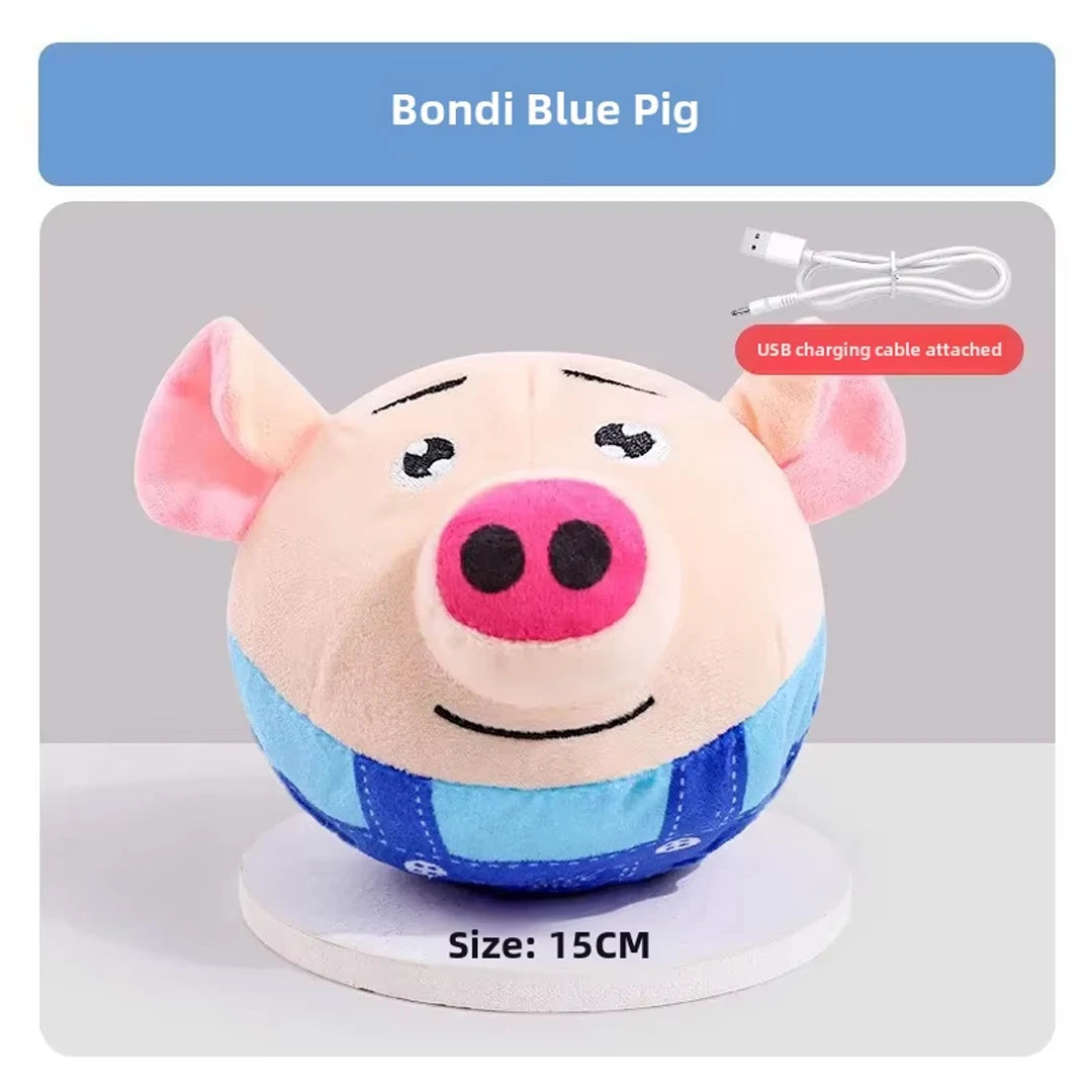 Balle interactive électrique chien – Peluche Rebondissante USB rechargeable