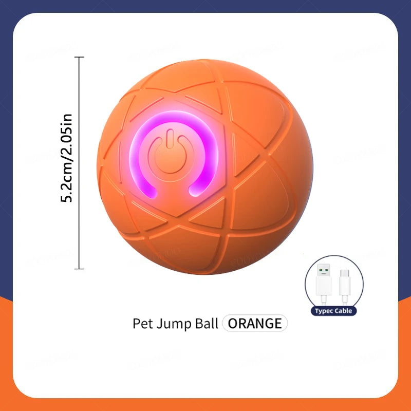 Balle électronique interactive USB – Jouet rebondissant pour chat & chiot