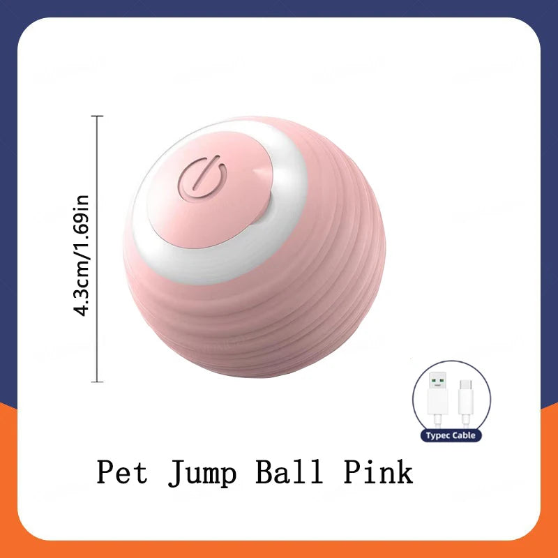 Balle électronique interactive USB – Jouet rebondissant pour chat & chiot