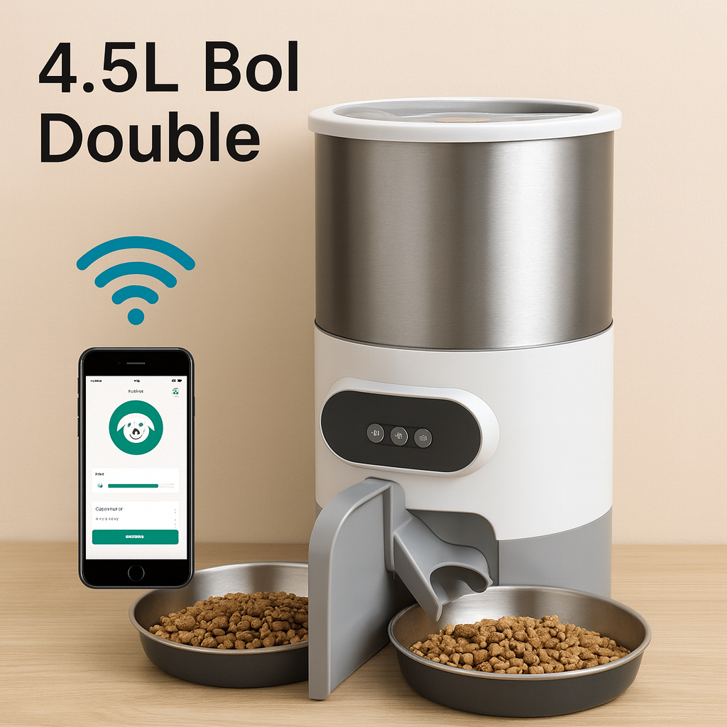 Mangeoire automatique connectée simple et double