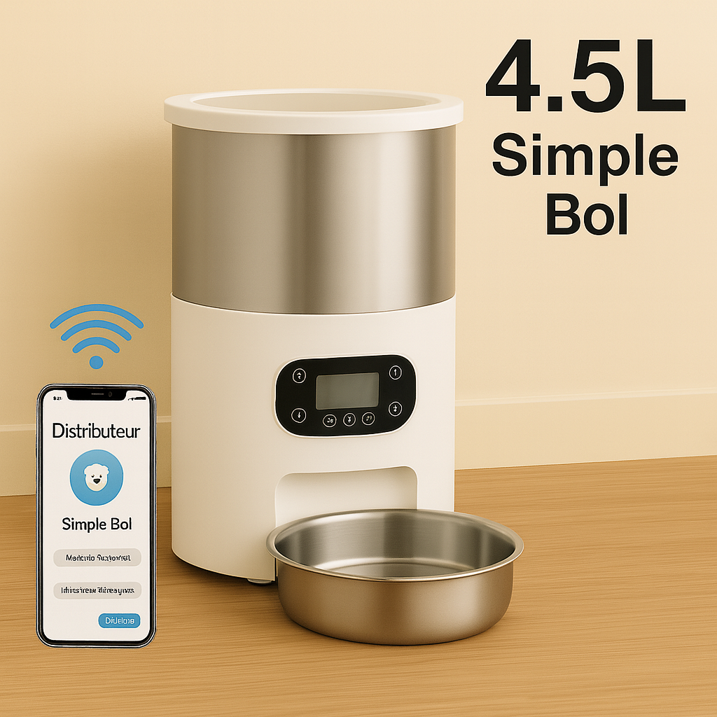 Mangeoire automatique connectée simple et double