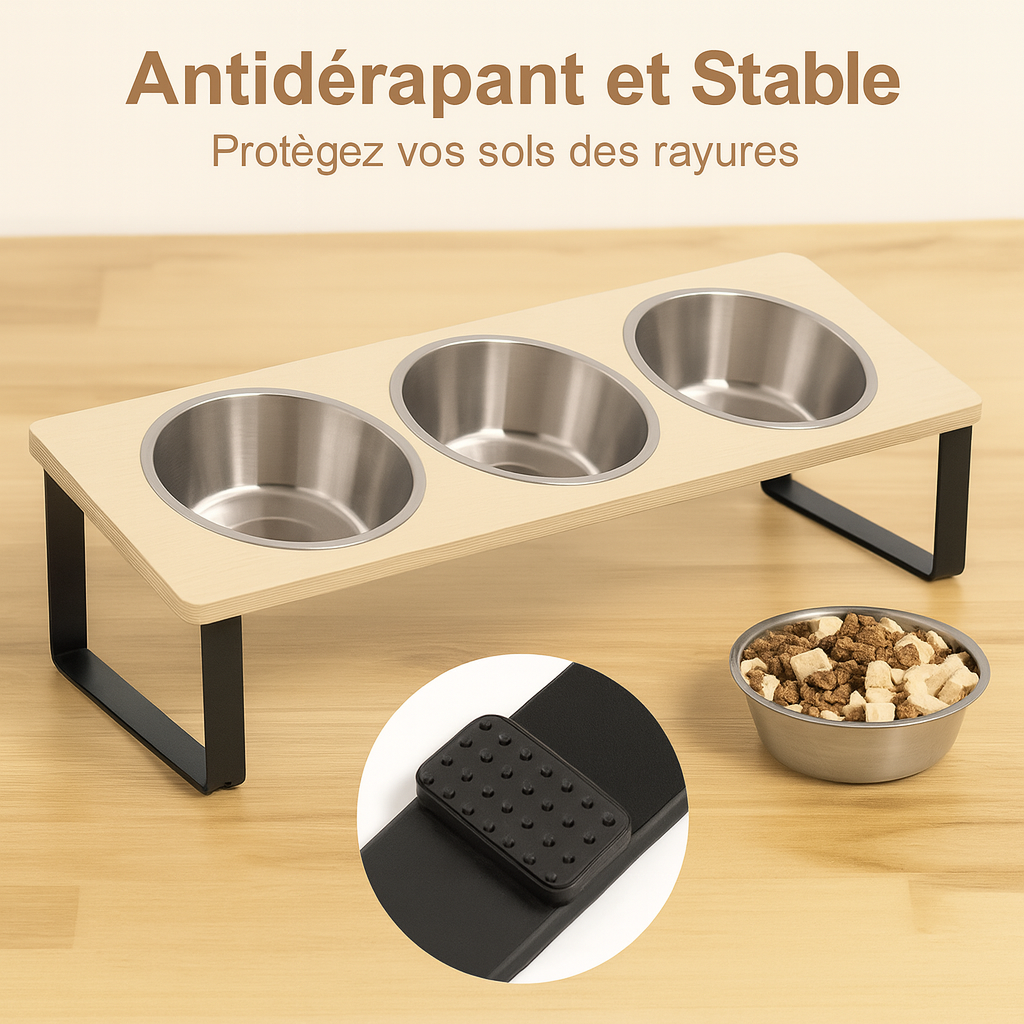 Mangeoire surélevée inclinée