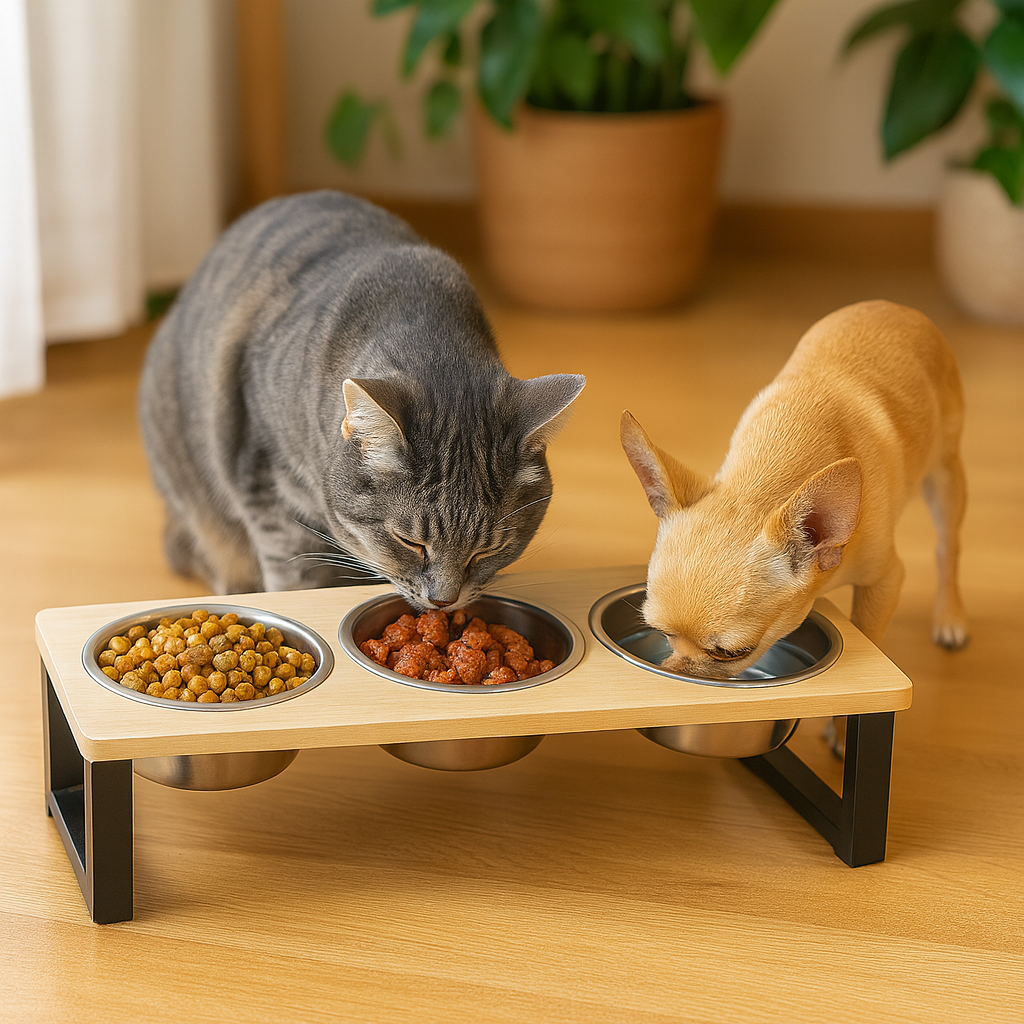 Mangeoire surélevée inclinée