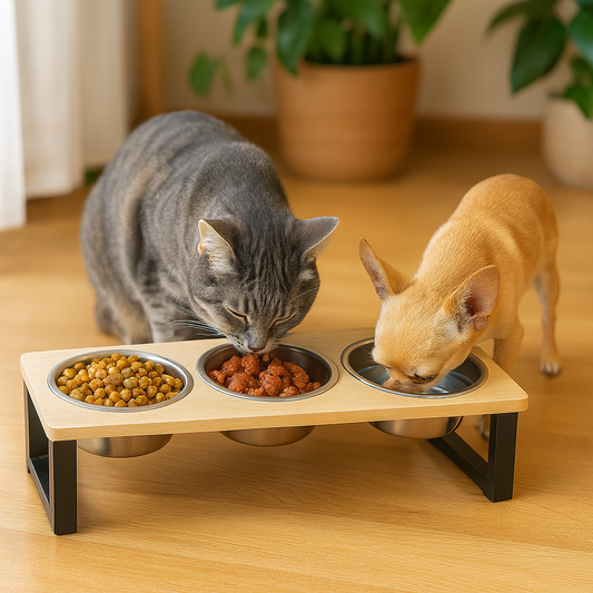 Mangeoire surélevée inclinée