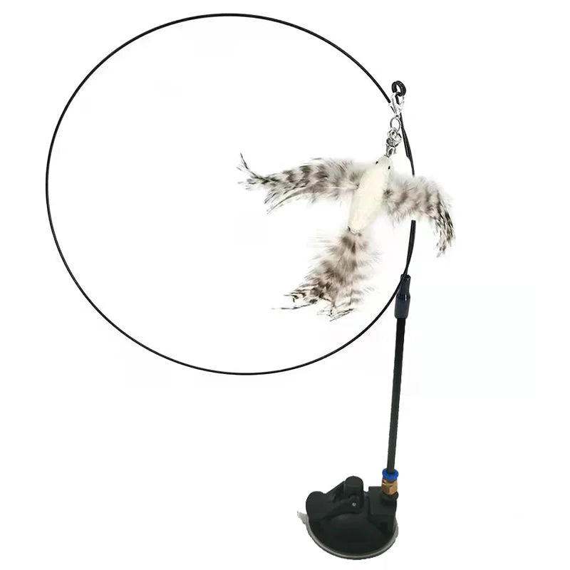 Canne à pêche pour chat