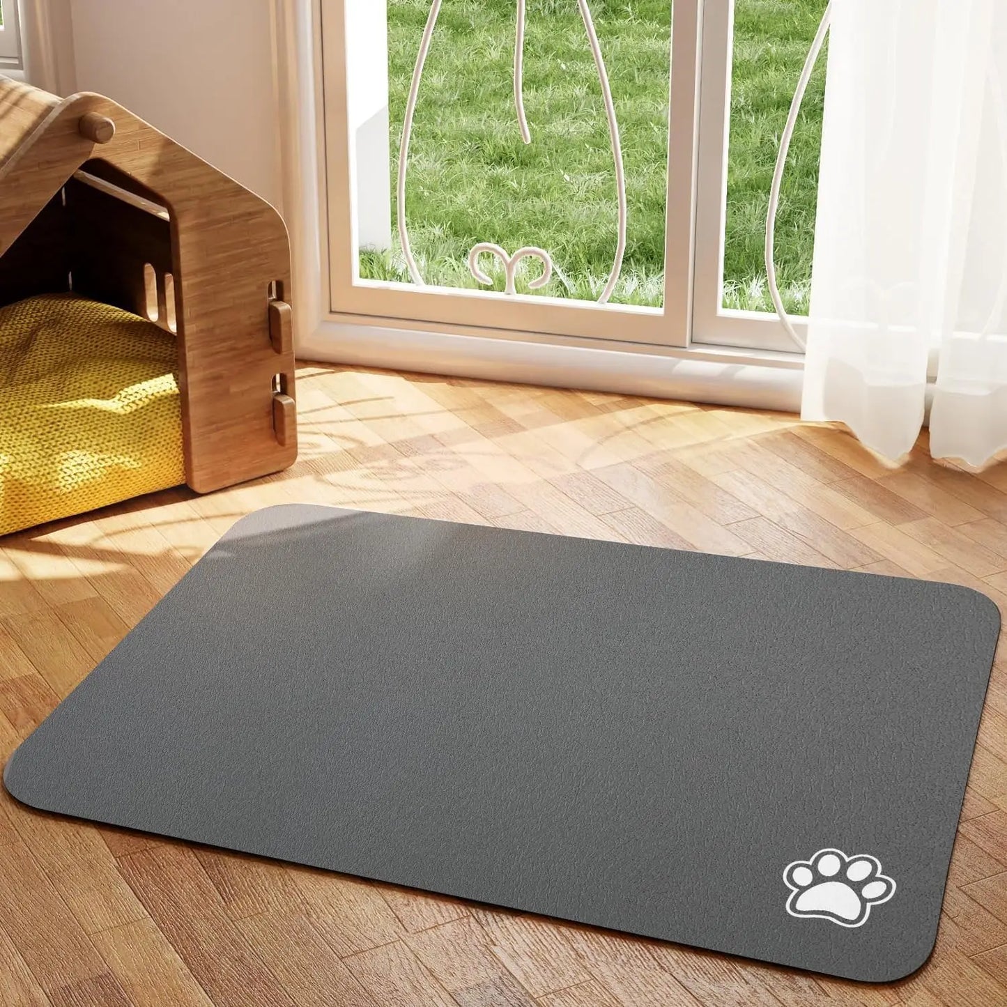 Tapis antidérapant absorbant pour gamelles