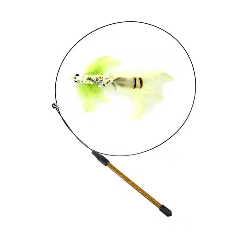 Canne à pêche pour chat