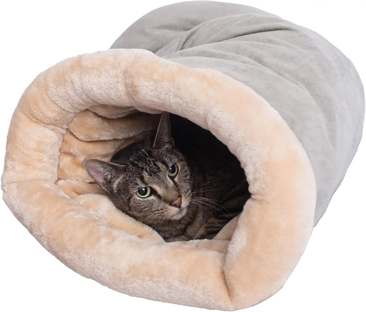 Sac de couchage chaud pour chat – Nid semi fermé lavable automne & hiver