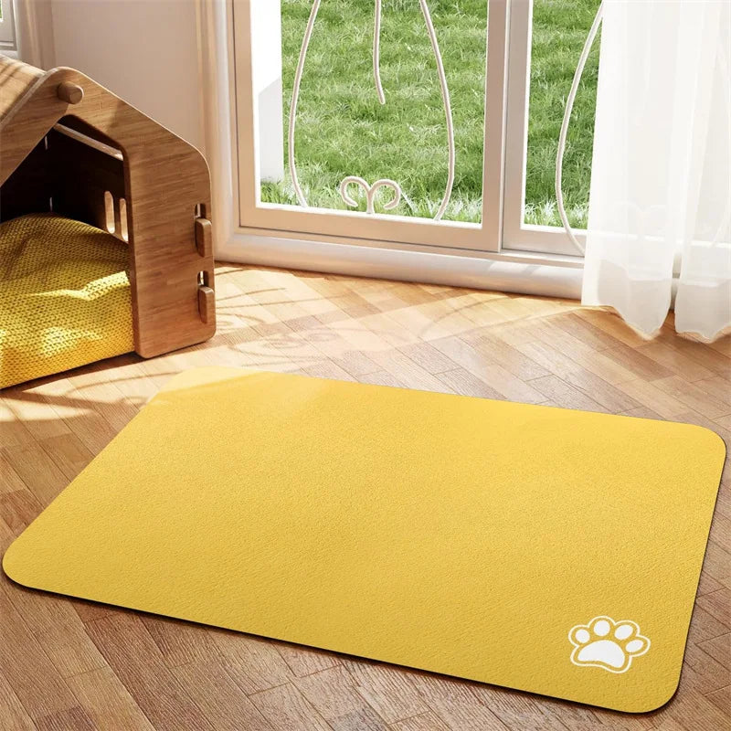 Tapis antidérapant absorbant pour gamelles