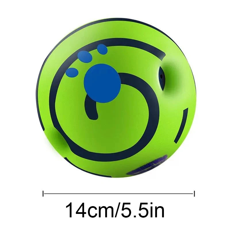 Wobble Wag Giggle Ball – Balle sonore interactive pour chien, amusante & anti-ennui