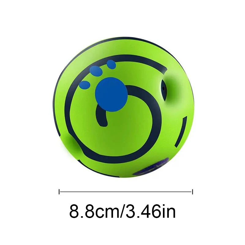 Wobble Wag Giggle Ball – Balle sonore interactive pour chien, amusante & anti-ennui