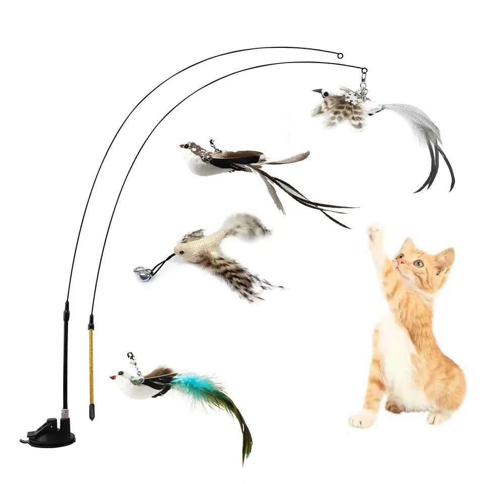 Canne à pêche pour chat