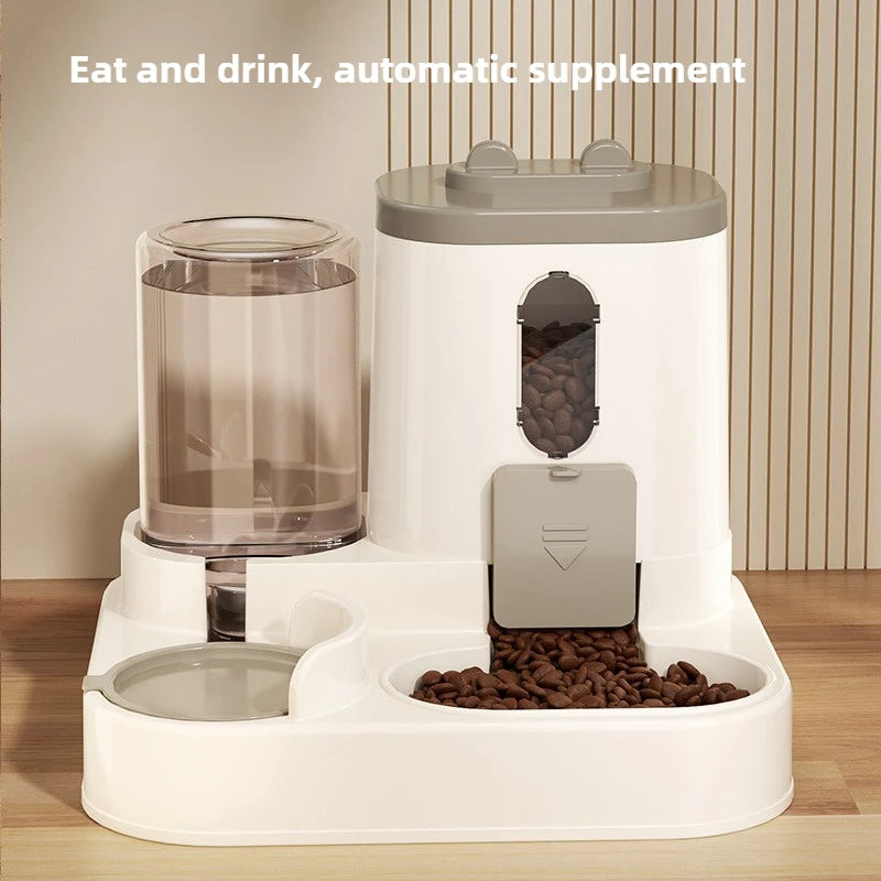 Station de repas eau et croquettes à gravité