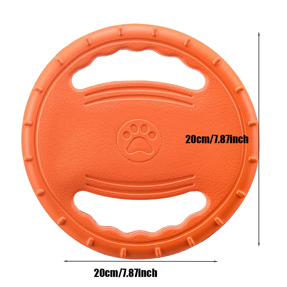 Frisbee chien – Disque volant flottant résistant aux morsures pour sport extérieur