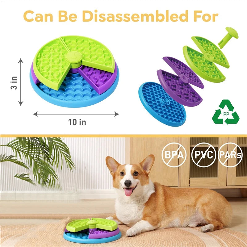 Bol anti glouton puzzle chien – Stimulation mentale & distributeur friandises