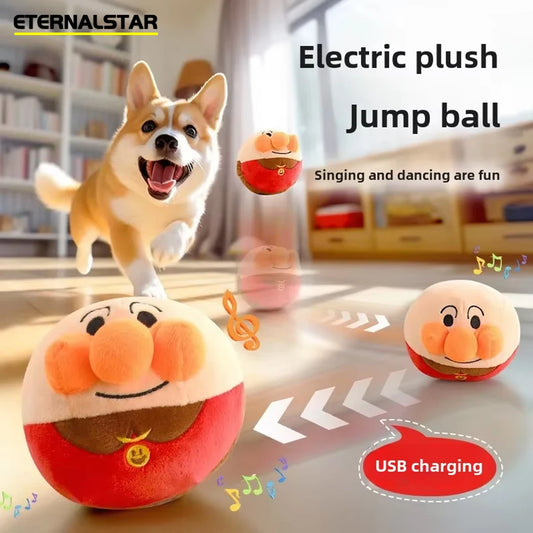 Balle interactive électrique chien – Peluche Rebondissante USB rechargeable