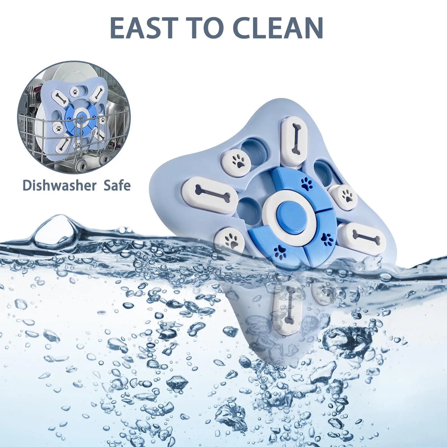 Mangeoire lente puzzle chien & chat – Jouet interactif  & anti glouton