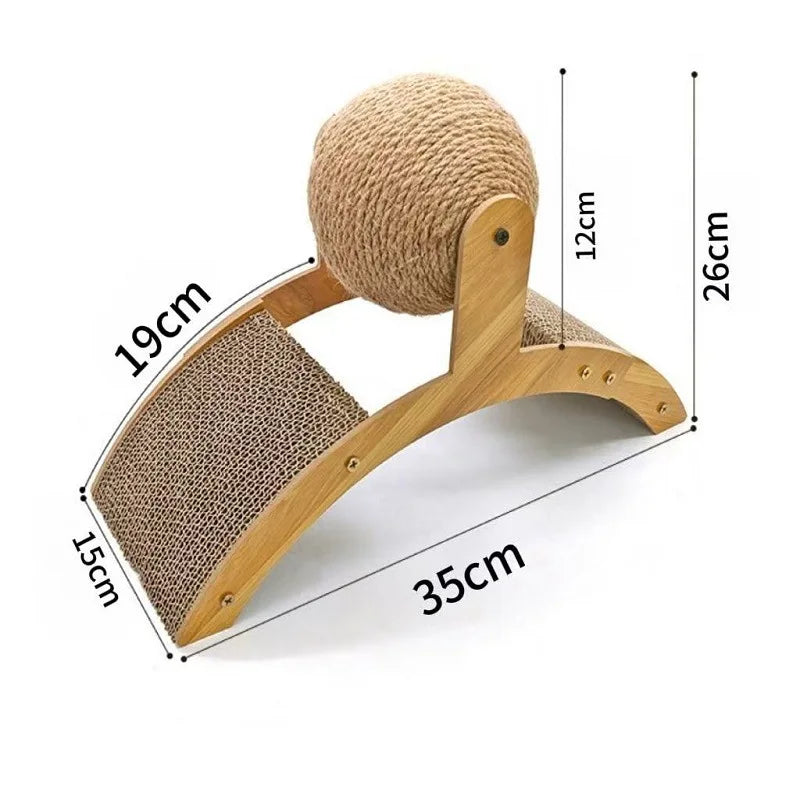 Grattoir Bois Massif Sisal Durable