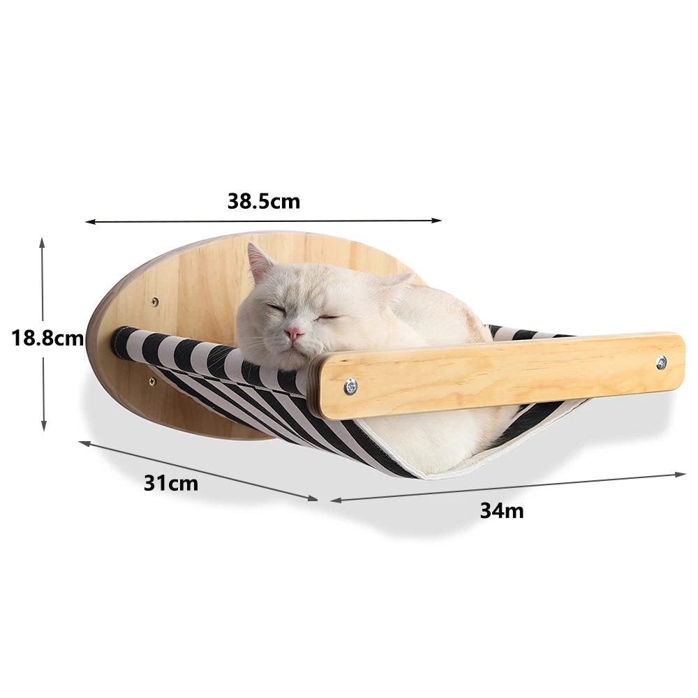 Accessoires muraux pour chat – Échelle, étagère, lit caché & poste à gratter