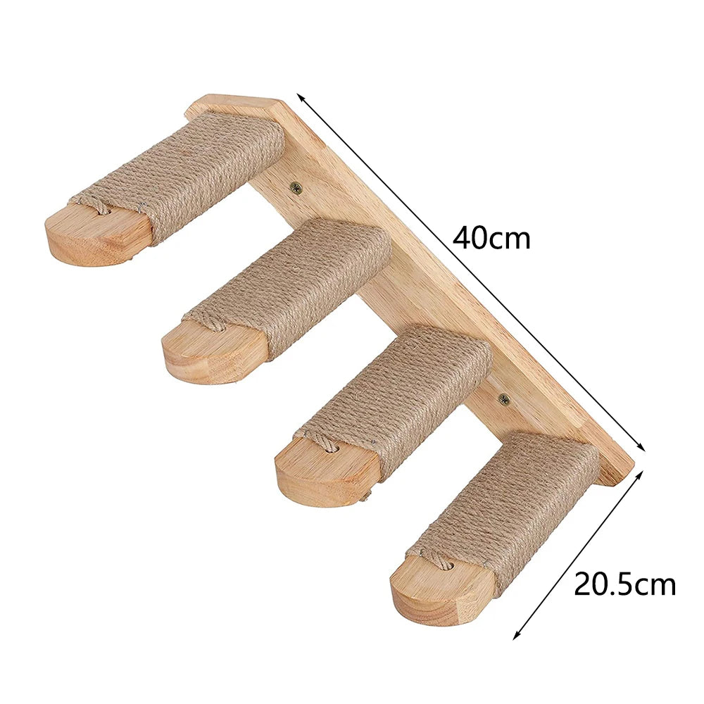 Accessoires muraux pour chat – Échelle, étagère, lit caché & poste à gratter