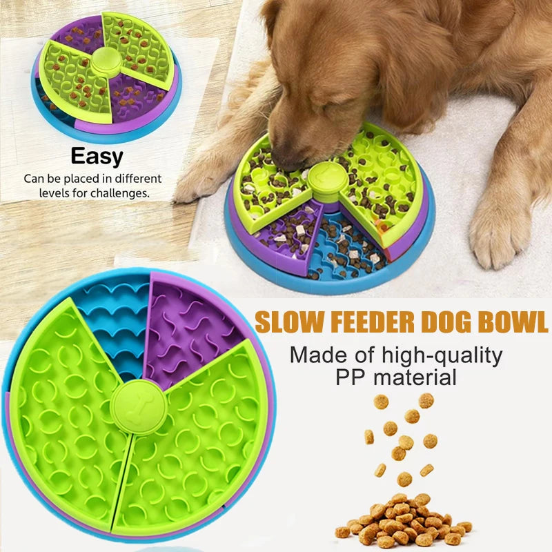 Bol anti glouton puzzle chien – Stimulation mentale & distributeur friandises