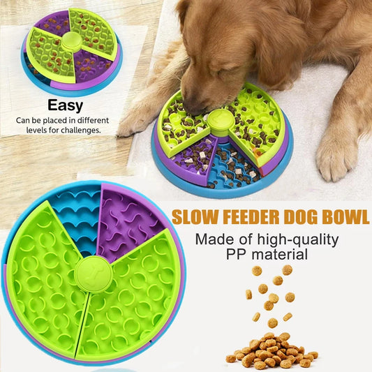 Bol anti glouton puzzle chien – Stimulation mentale & distributeur friandises
