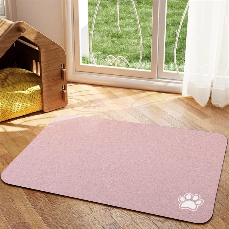 Tapis antidérapant absorbant pour gamelles