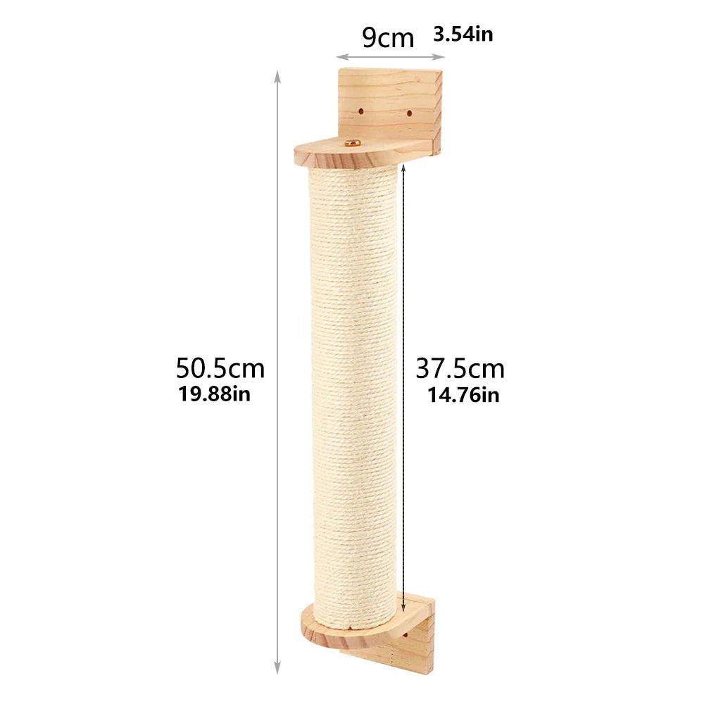 Accessoires muraux pour chat – Échelle, étagère, lit caché & poste à gratter
