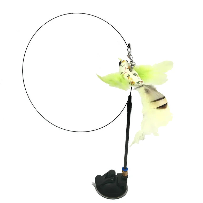 Canne à pêche pour chat
