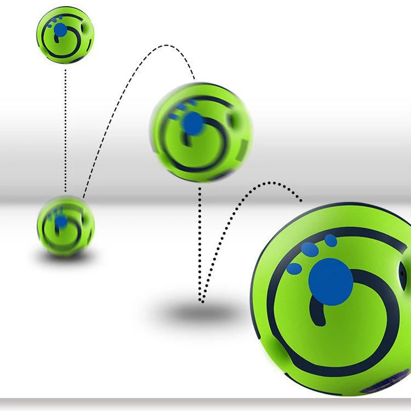 Wobble Wag Giggle Ball – Balle sonore interactive pour chien, amusante & anti-ennui