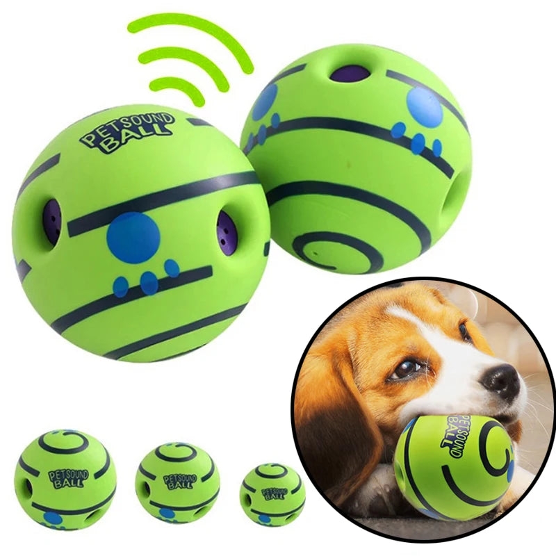 Wobble Wag Giggle Ball – Balle sonore interactive pour chien, amusante & anti-ennui