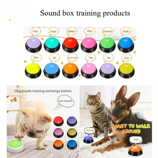 Boutons de communication chien – 8 pièces buzzer vocal 30s pour dressage