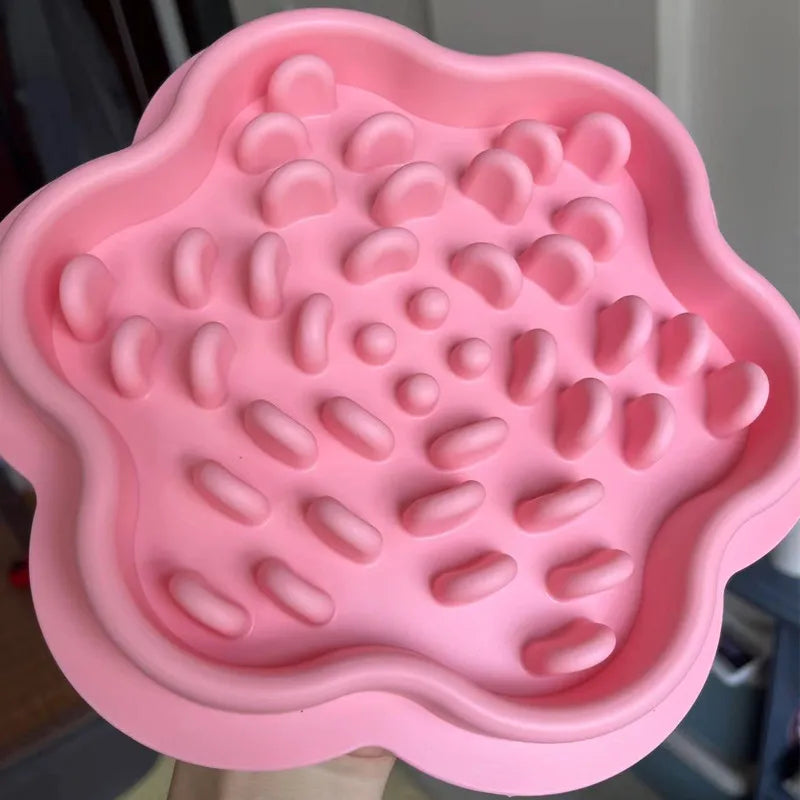 Tapis de léchage en silicone anti glouton