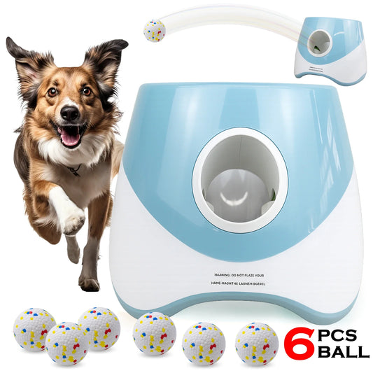 Lanceur de balles de tennis automatique pour chien – Jouet interactif rechargeable