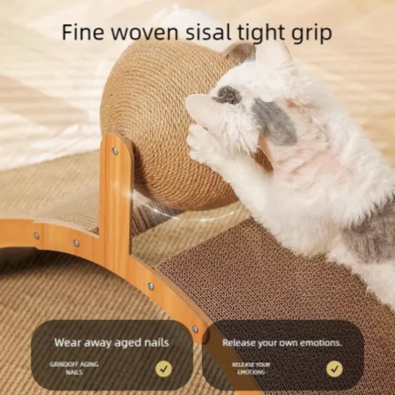 Grattoir Bois Massif Sisal Durable