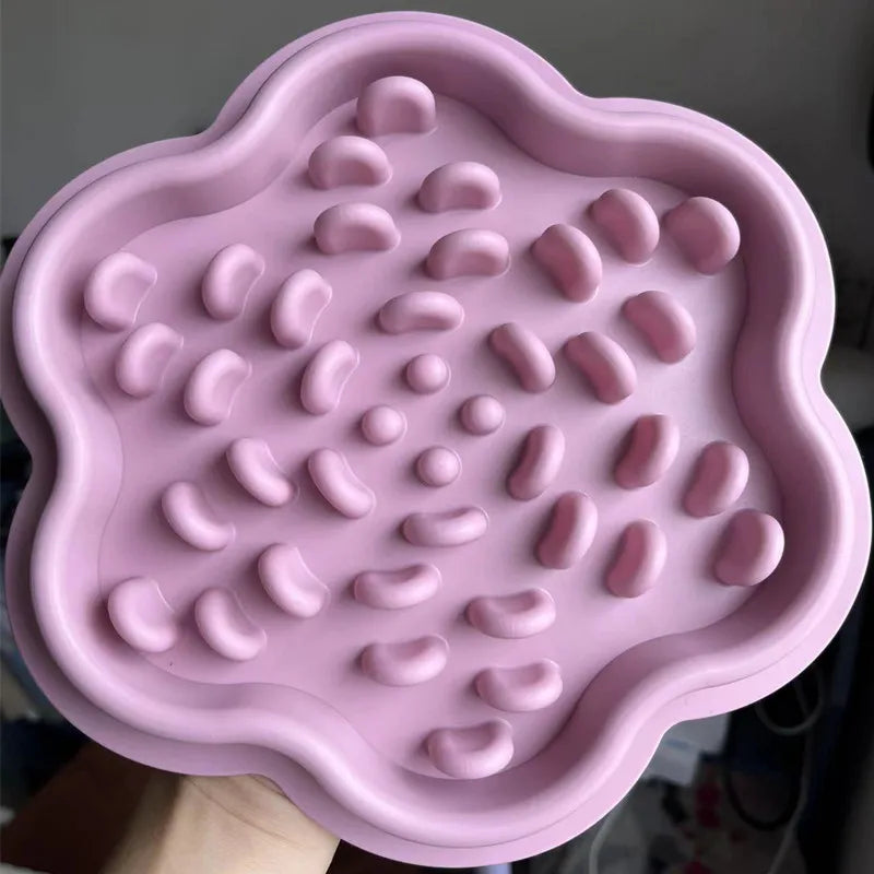 Tapis de léchage en silicone anti glouton