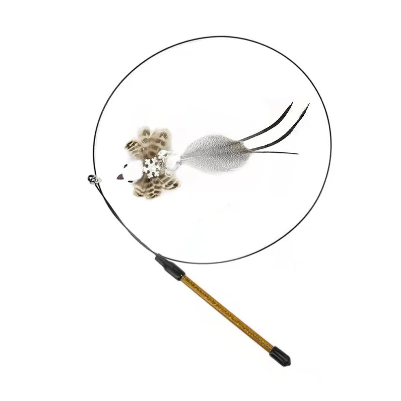 Canne à pêche pour chat