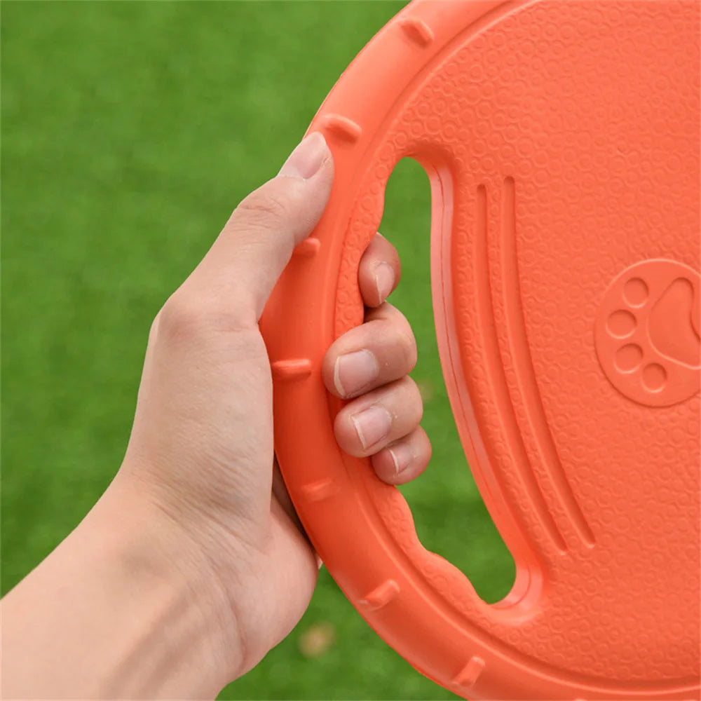 Frisbee chien – Disque volant flottant résistant aux morsures pour sport extérieur