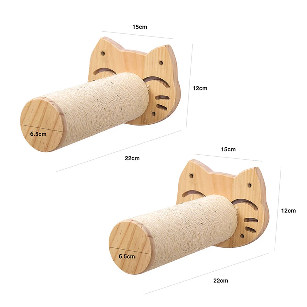 Accessoires muraux pour chat – Échelle, étagère, lit caché & poste à gratter